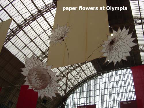Paper Flowers at Olympia